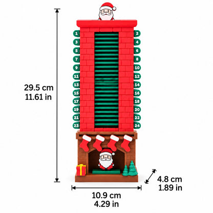 🎄24-Day Santa Chimney Christmas Countdown Calendar