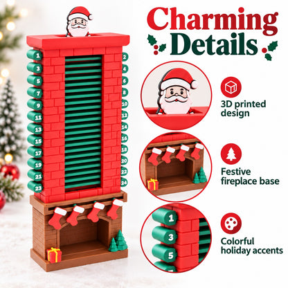 🎄24-Day Santa Chimney Christmas Countdown Calendar