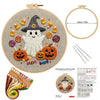 Halloween DIY Embroidery Craft Kit for Adults & Beginners