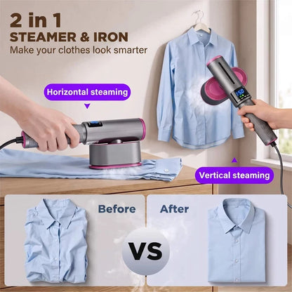 SteamEase – Handheld Portable Garment Steamer & Mini Iron for Home and Travel