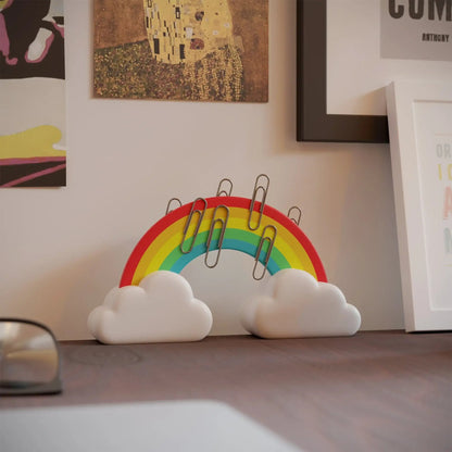 New Rainbow Paperclip Magnet Holder