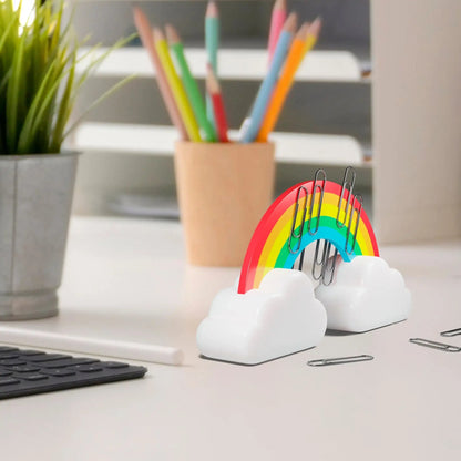 New Rainbow Paperclip Magnet Holder