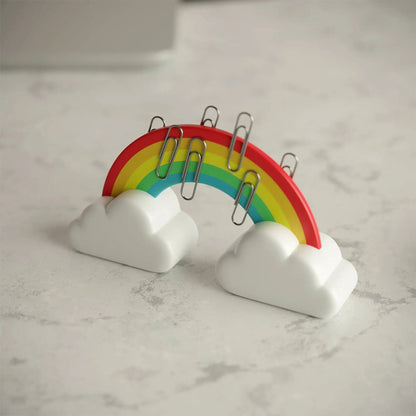 New Rainbow Paperclip Magnet Holder