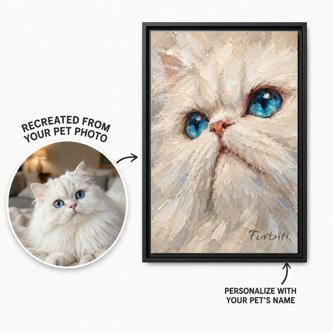 Porträt einer blauäugigen Katze