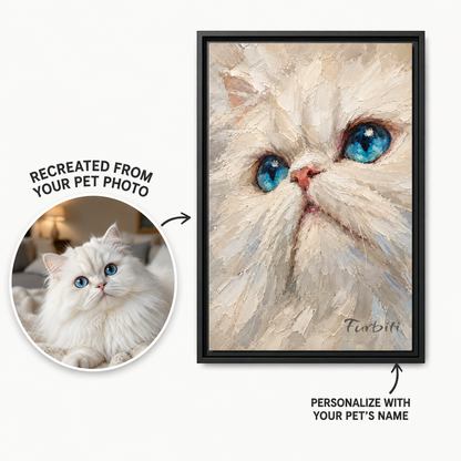 Porträt einer blauäugigen Katze