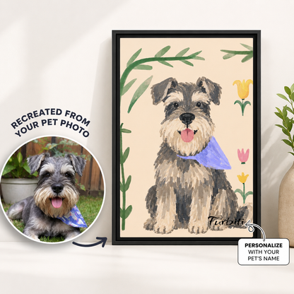 Botanisches Schnauzerporträt