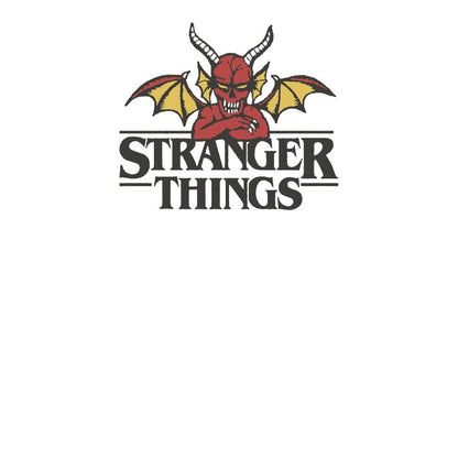 Stranger Things Hellfire Devil T-Shirt - White