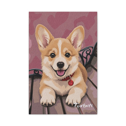 Katzenporträt rosa Herzen
