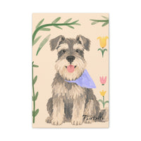 Botanical Schnauzer Portrait