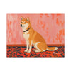 Orange Shiba Landscape Canvas