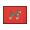 Red Schnauzer Landscape Canvas