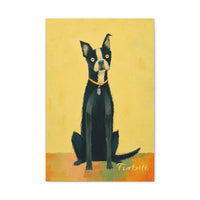 Yellow Pop Art Dog Portrait