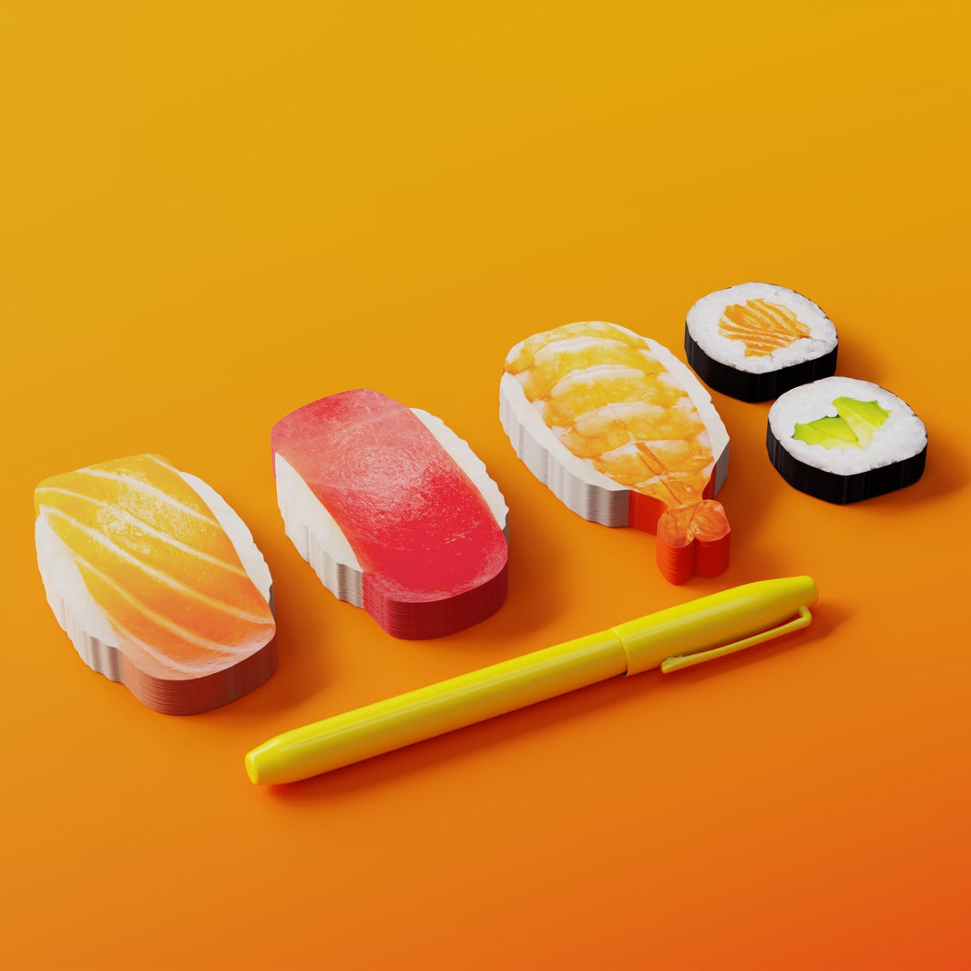 Sushi Bento Haftnotizen- & Seitenmarker-Set