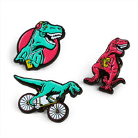T-Rex Enamel Pin Badges