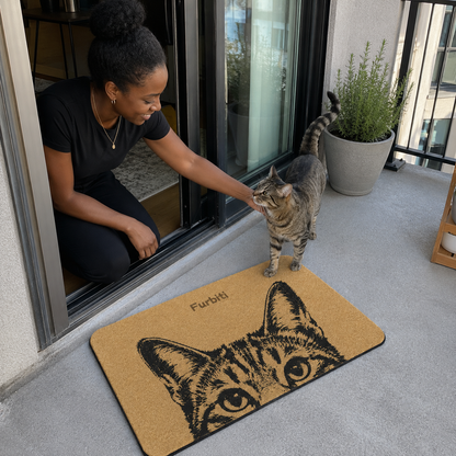 Tan Line Art Doormat
