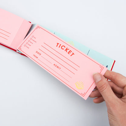 Blank Ticket Book