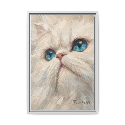 Porträt einer blauäugigen Katze