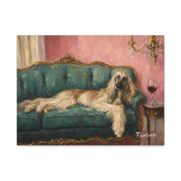 Velvet Sofa Portrait Canvas