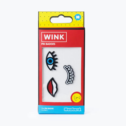 WINK Enamel Pin Badges